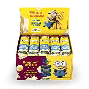 Barra de Frutas Kids Chocolate Branco Sem Açúcar Caixa com 20un de 22g