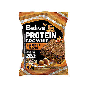 Brownie Protein Zero Açúcar Caramelo Salgado Caixa com 10 un de 40g