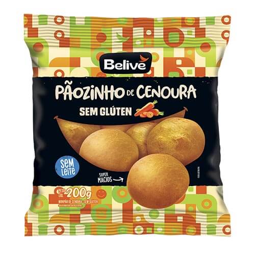Pãozinho de Cenoura Sem Glúten 200g