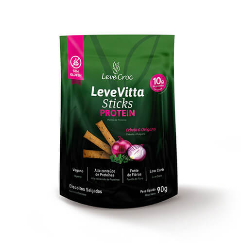 Levevitta Protein Cebola e Orégano Sem Glúten 90g