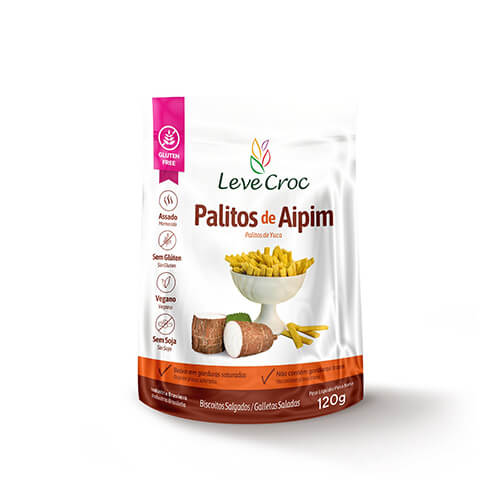 Biscoito Palitos Salgados Aipim Sem Glúten 120g
