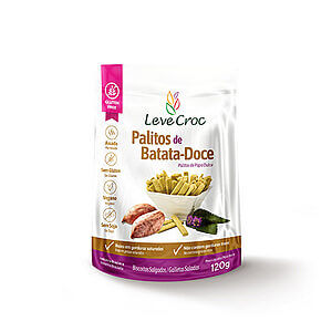 Biscoito Palitos Salgados Batata Doce Sem Glúten 120g