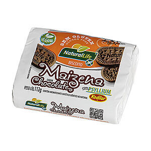 Biscoito de Maizena Sabor Chocolate Vegano Sem Glúten 112g