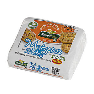 Biscoito de Maizena Sabor Leite Vegano Sem Glúten 112g