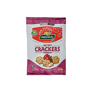 Biscoito Mini Crackers Páprica Sem Glúten Vegano 70g